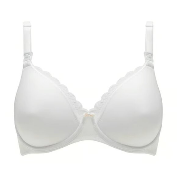 NWT Chantelle Merci Lightweight Nursing Bra in White Size 34C - Picture 1 of 8